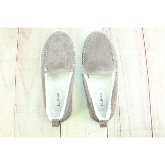 LL Bean Mountain Slippers Moccasin Dark Cement Size 6 M - Picture 8 of 9